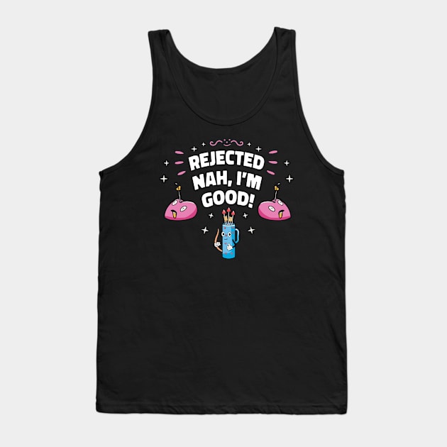 Funny Rejected Anti Valentines Day Tank Top by USProudness